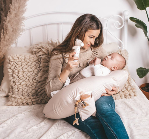 Bambusový polohovací polštář MiniRelax 150 cm Babymatex