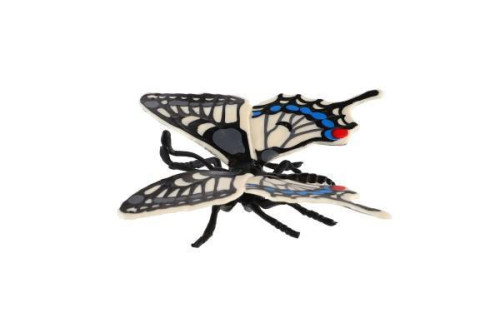 Motýl tropický Papilio/otakárek fenyklový zooted plast 8 cm