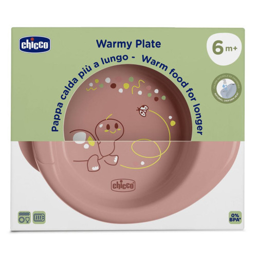 Talíř protiskluzový udržující teplé jídlo 6 m+ Chicco