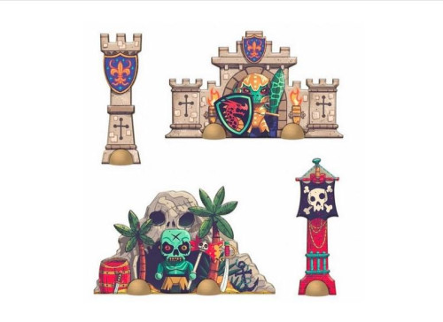 Gigant puzzle Bitva-30 dílků Djeco