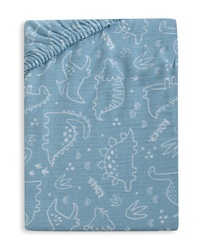 Mušelínové prostěradlo Design s gumou 60 x 120 cm BabyMatex