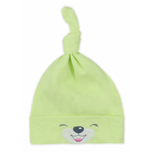 Bavlněná kojenecká čepička Bobas Fashion Lucky zelená