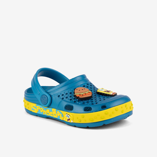 Dětské nazouváky clogsy Lindo SpongeBob Modré Coqui Vel. 30/31