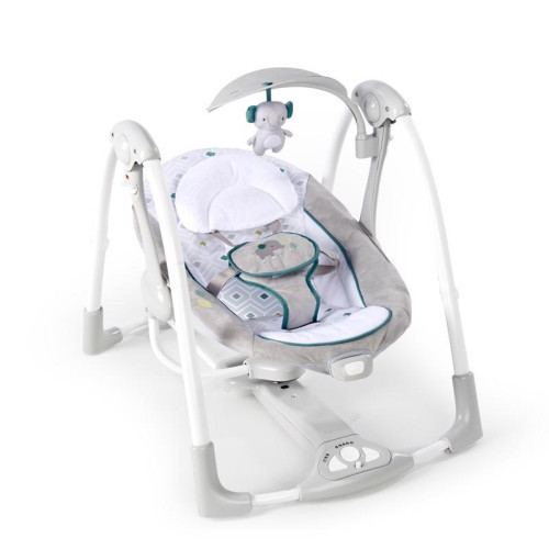 Houpačka konvertibilní vibrující s melodií Nash 2 v 1, 0 m+ do 9 kg Ingenuity