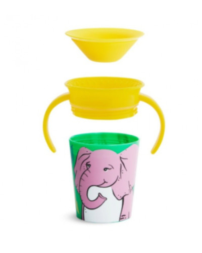 Munchkin - Juniorský hrneček WildLove 360° s oušky 177 ml