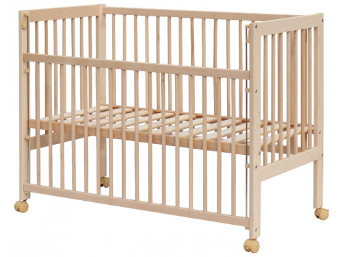 Postýlka se stahovacím bokem Scarlett Perta - buk - ECO 120 x 60 cm