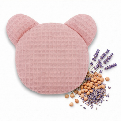 Termofor TEDDY nahřívací polštářek s třešňovými pecičkami a levandulí
