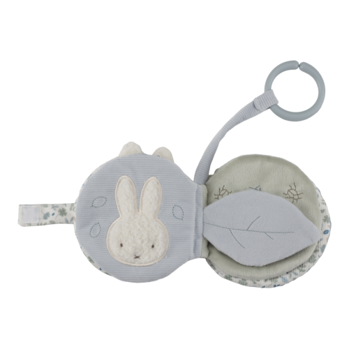 Závěsná textilní knížka králíček Little Dutch Miffy Lucky Leaves