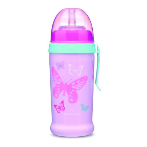 Sportovní láhev se slámkou MOTÝLEK 350 ml Canpol
