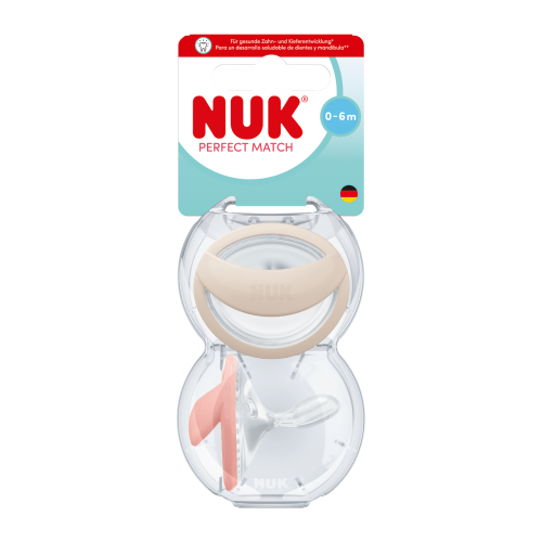 Dudlík Perfect Match 0-6 m 2 ks v boxu Nuk