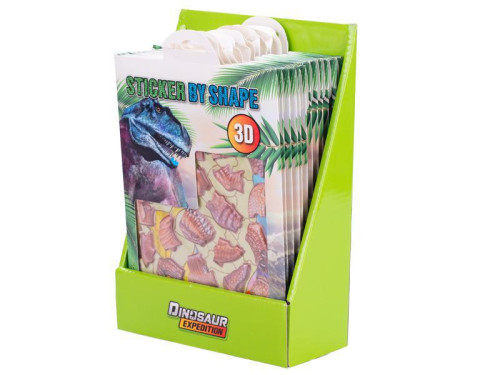 3D nálepky s dinosauřími motivy