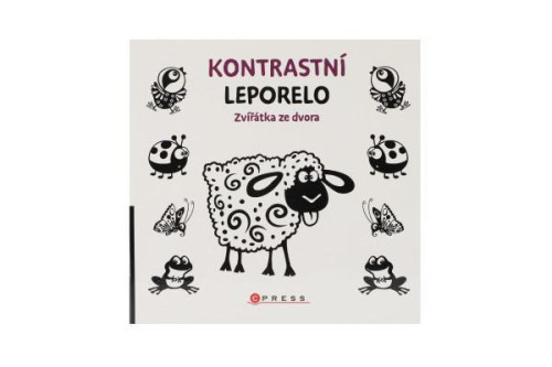 Knížka Kontrastní leporelo Zvířátka ze dvora