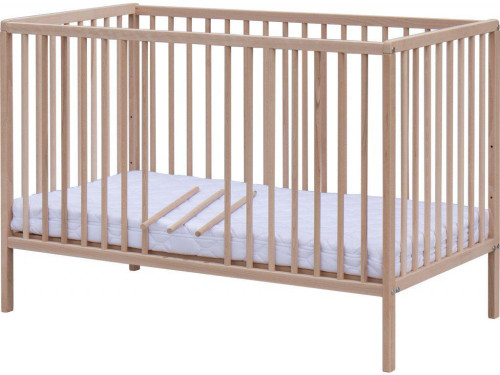 Dětská postýlka Scarlett Glera ECO 120 x 60 cm (buk) - přírodní