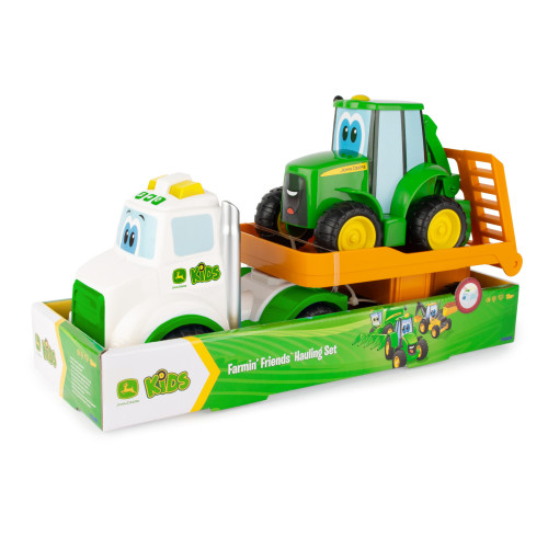 Traktor Johnny s tahačem 37 cm JD Kids John Deere