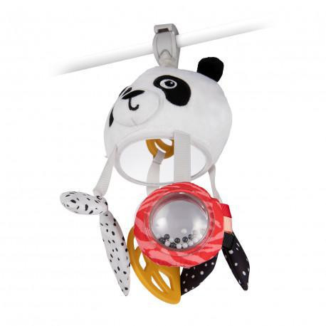 Senzorická závěsná hračka Panda s klipem BabiesBoo Canpol babies