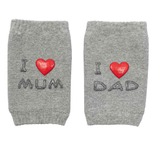 Dětské nákoleníky New Baby s ABS I Love Mum and Dad