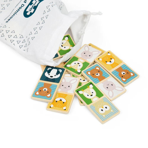Domino lesní zvířátka Bigjigs Toys