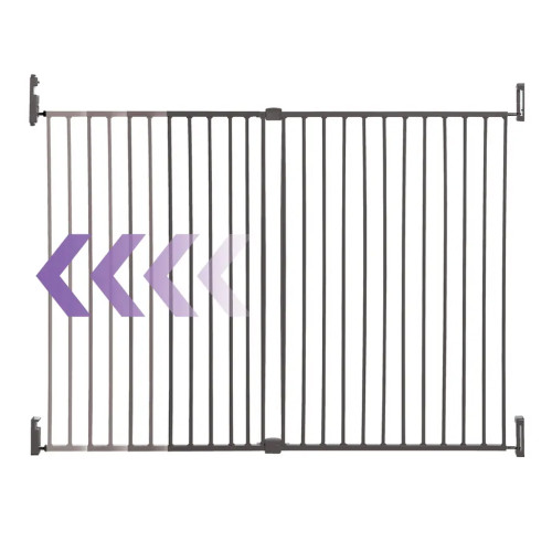 Zábrana bezpečnostní Broadway 2-panelová extra široká 76-134,5 cm bílá Dreambaby