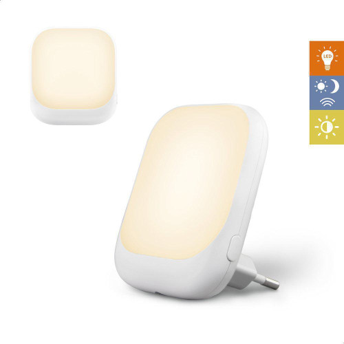 Socket noční světlo do zásuvky se senzorem soumraku Zazu