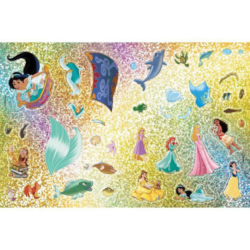 Zábava se třpytivými samolepkami Disney Princezny