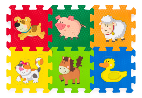 Pěnové puzzle se zvířátky 6 ks