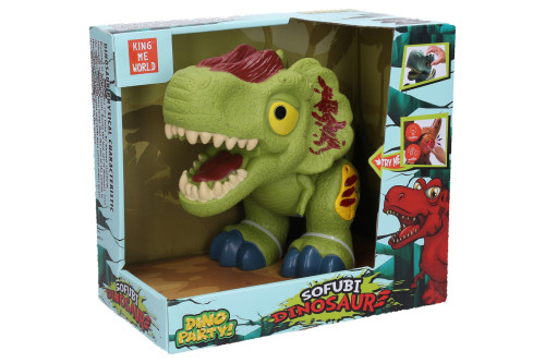 Dinosaurus s efekty zelený 26 x 18 x 13 cm