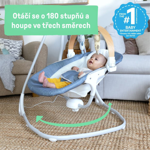 Houpačka pohupující hudební Chambray 0 m+, do 9 kg Ingenuity