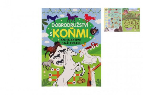 Kniha aktivit s nálepkami Dobrodružství s koňmi
