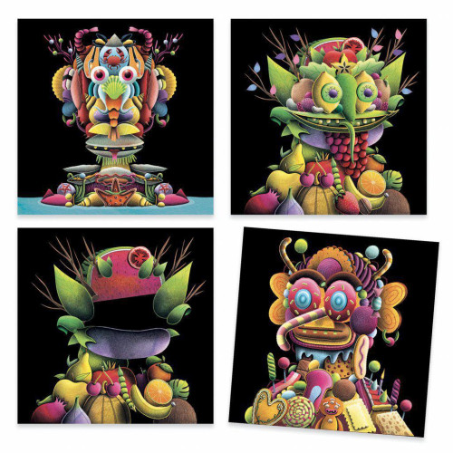 Djeco Výtvarná sada Giuseppe Arcimboldo - Jarní zelenina