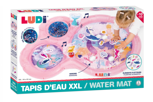Podložka na hraní s vodou Mořské víly růžová Ludi