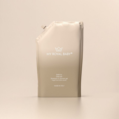 Jemný šampon a sprchový gel 2 v 1 náhradní náplň 380 ml MyRoyalBaby