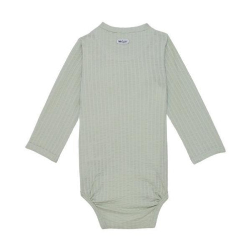 Prodyšné body s dlouhým rukávem Romper Seersucker Silk