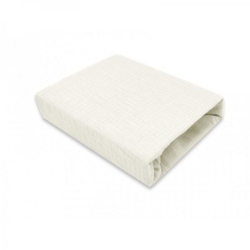 Mušelínové prostěradlo do postýlky 60 x 120 cm Nature double Baby Nellys