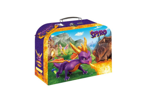 Kufřík/Kufr školní papírový Spyro 25x18x9 cm