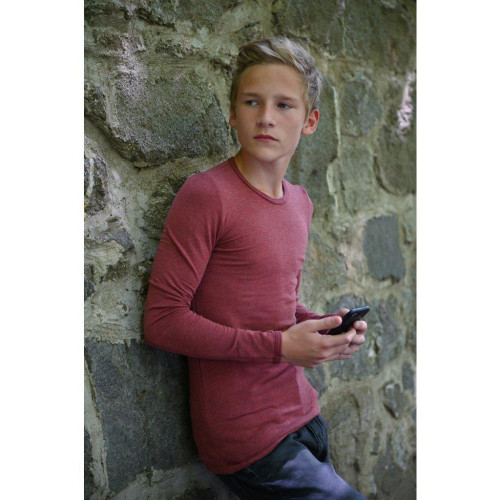 Tričko smyk DR Outlast® Bordó melír