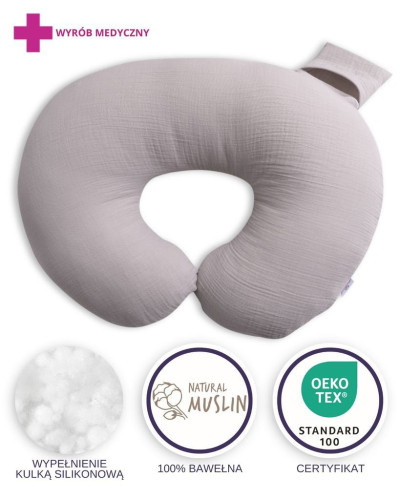 Mušelínový polohovací polštář MiniRelax 140 cm Babymatex