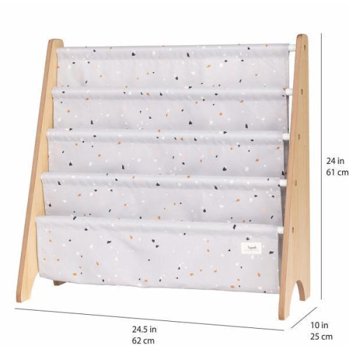 Stojan na knížky Recycled 3 Sprouts Terrazzo