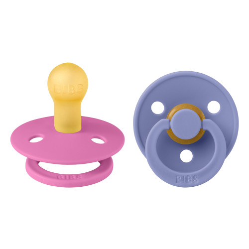 Dudlíky kaučuk 2 ks 0-6 měsíců Colour Bibs