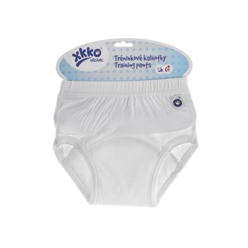 Tréninkové kalhotky XKKO Organic Baby Bílé