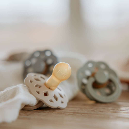 Dudlíky kaučuk 2 ks 0-6 měsíců Boheme Bibs