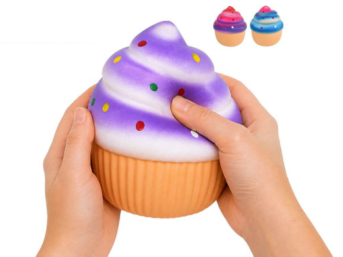 Mega Squeeze Cupcake strečový dortík 13 cm - mačkací antistresová hračka