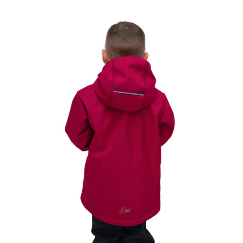 Dětská zimní softshellová bunda s beránkem Lamb Red Esito