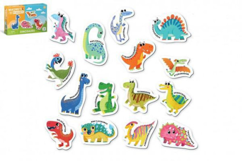 Magnetická hra Dinosauři 15 ks