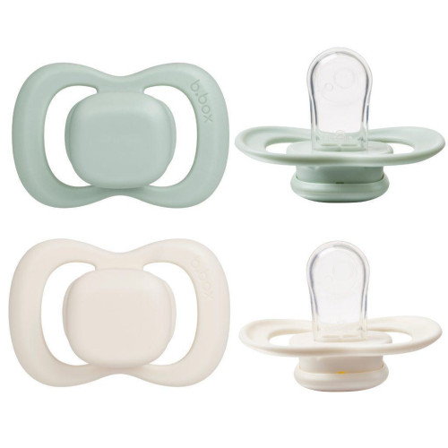 Šidítka silikon 2 ks 0-6 m B.box