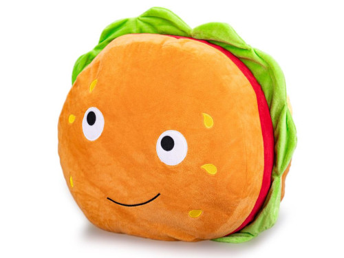 Take Me Home hamburger plyšový 40 cm s obličejem