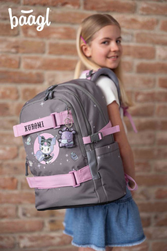 Školní batoh Skate Kuromi Grey GRS Baagl