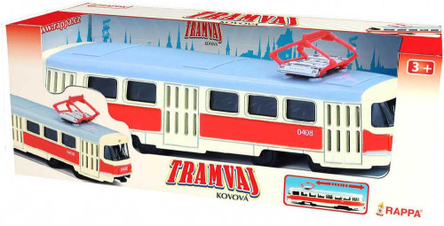 Tramvaj Tatra T3 16 cm retro na zpětný chod