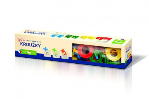 První stavebnice - Kroužky 32ks v krabici