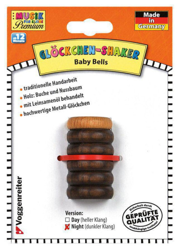Dřevěné chrastítko s rolničkou uvnitř