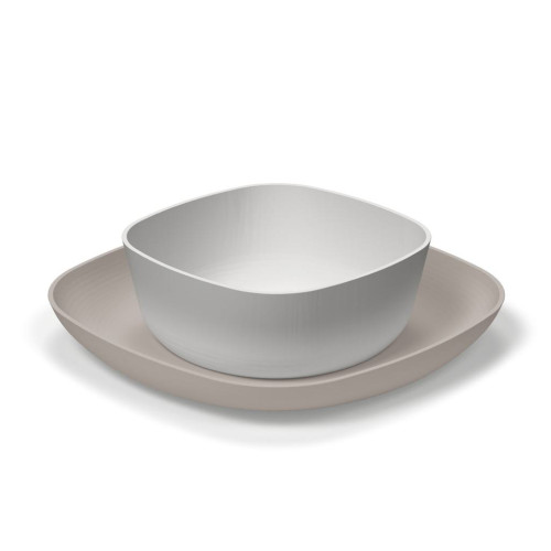 Set jídelní - miska a talíř 12 m+ Chicco